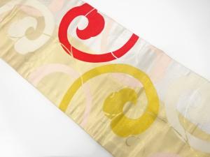 アンティーク　唐草模様織り出し名古屋帯（着用可）